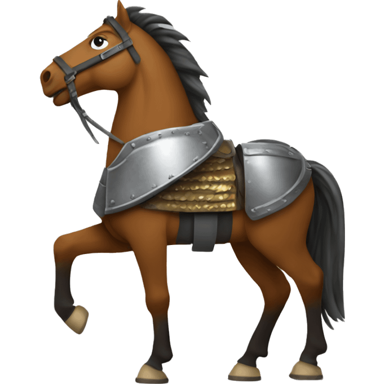 Horse with armour emoji