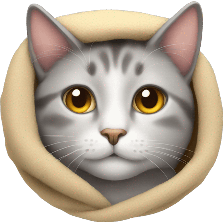 Cozy cat emoji