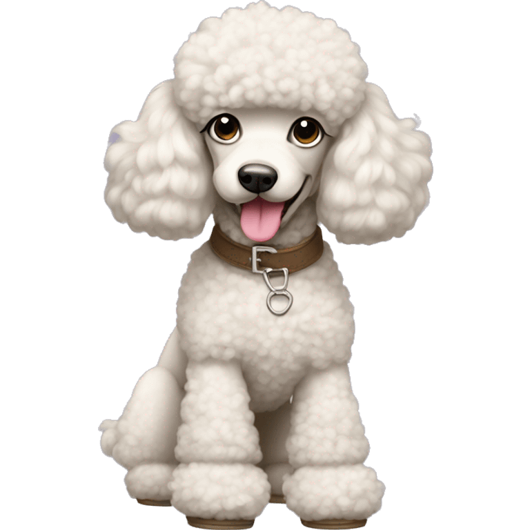 Poodle in uggs emoji