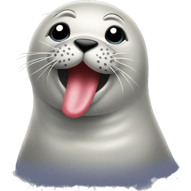 seal blowing a kiss emoji