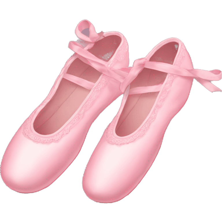 Pink ballet shoes emoji