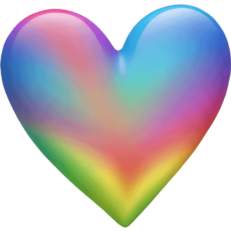 Rainbow heart emoji