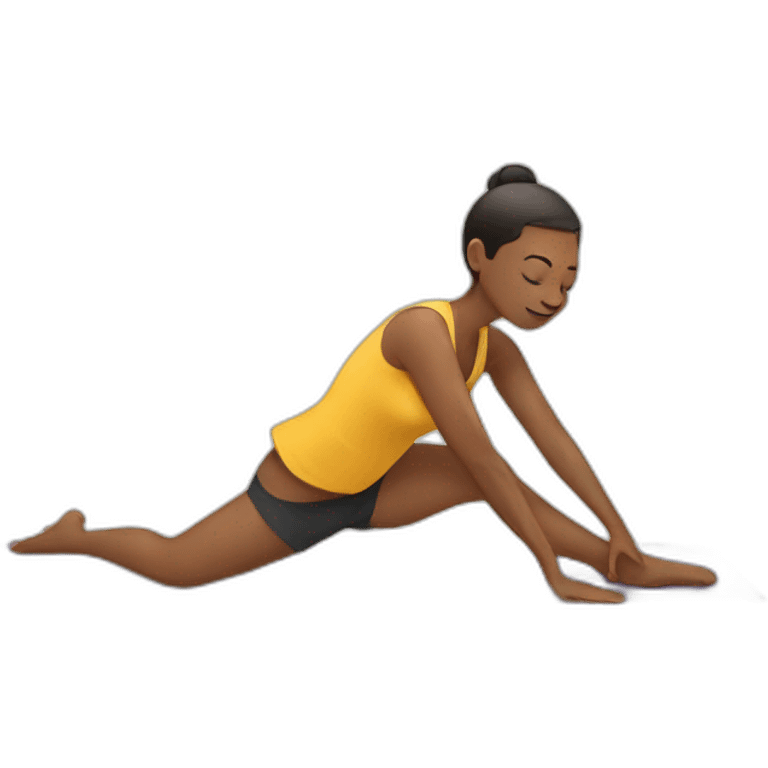 stretching emoji