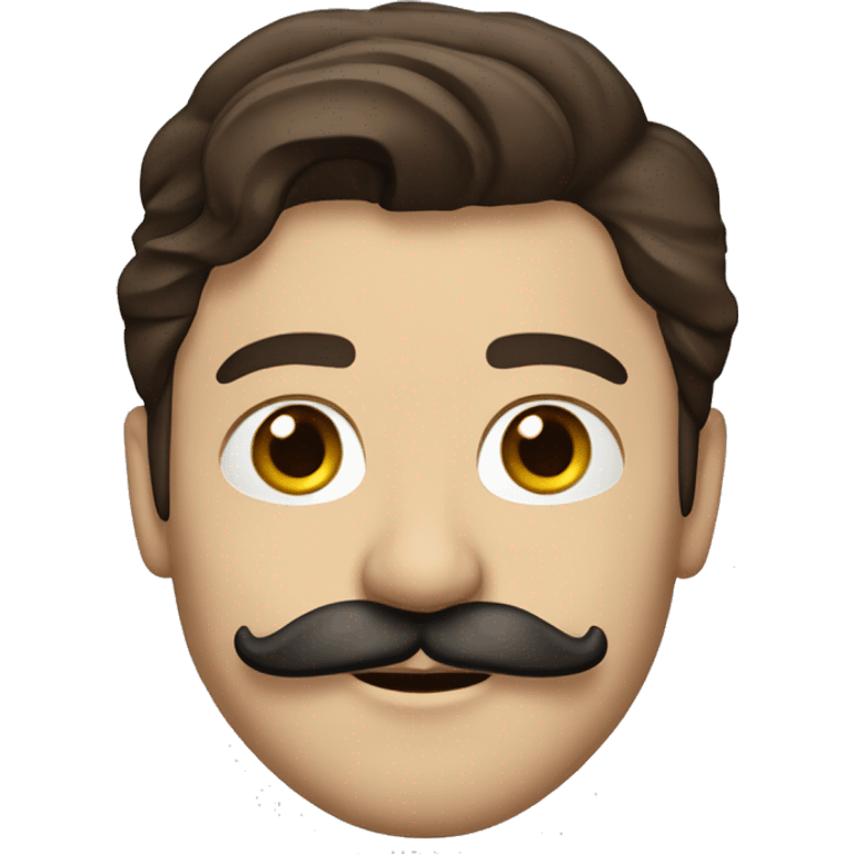 handsome brunette vancouver Canucks fan with moustache  emoji