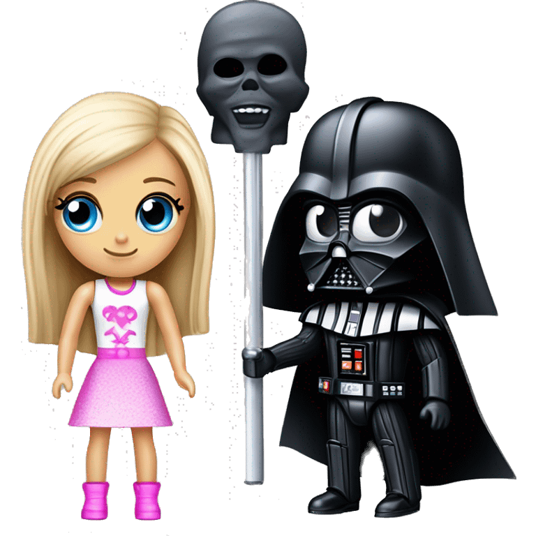 Darth Vader and Barbie’s expensive but very dusty old disturbing disgusting ghostly very haunted horror dream camping  emoji