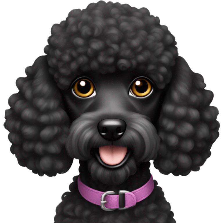 Black mini poodle emoji