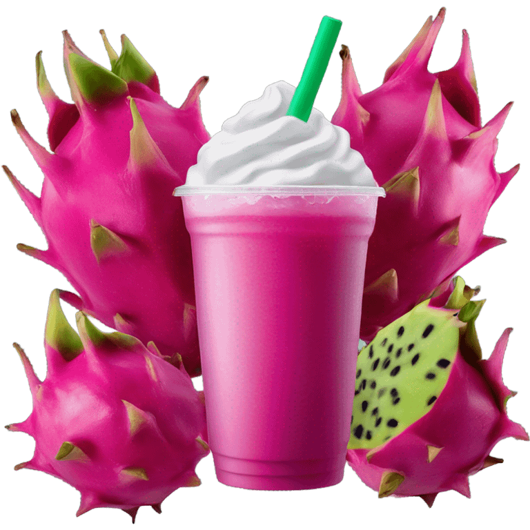 Starbucks dragon fruit refresher  emoji