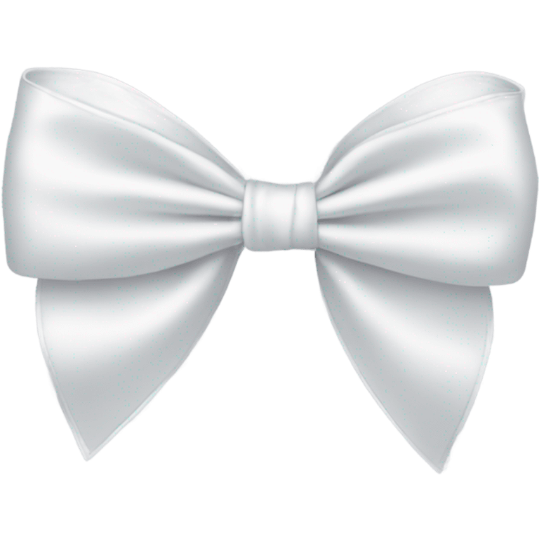 white satin bow emoji