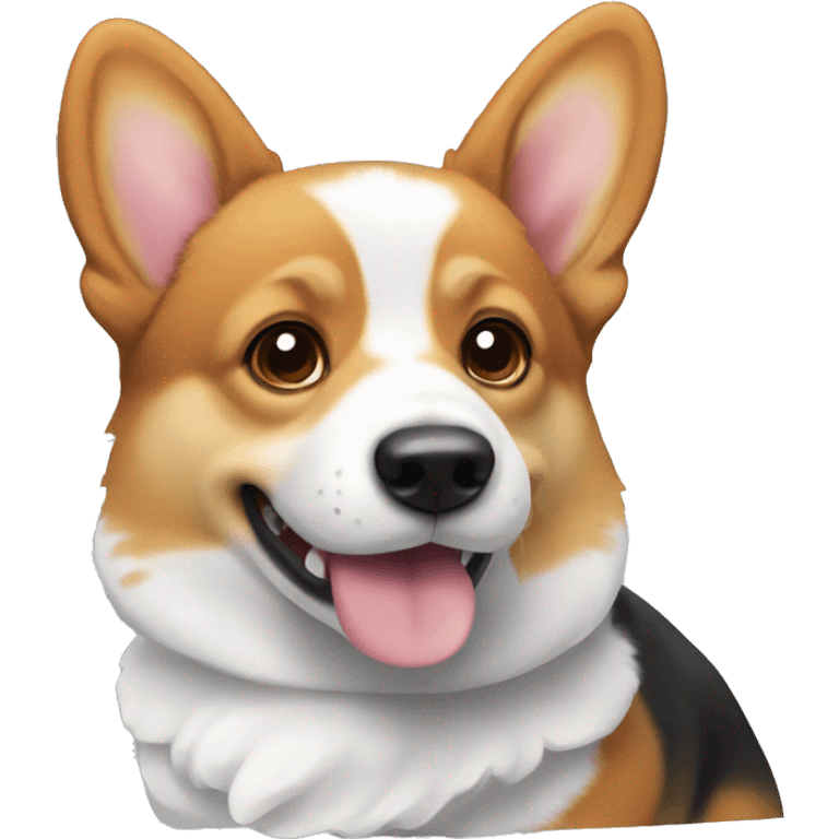 Tri color corgi emoji