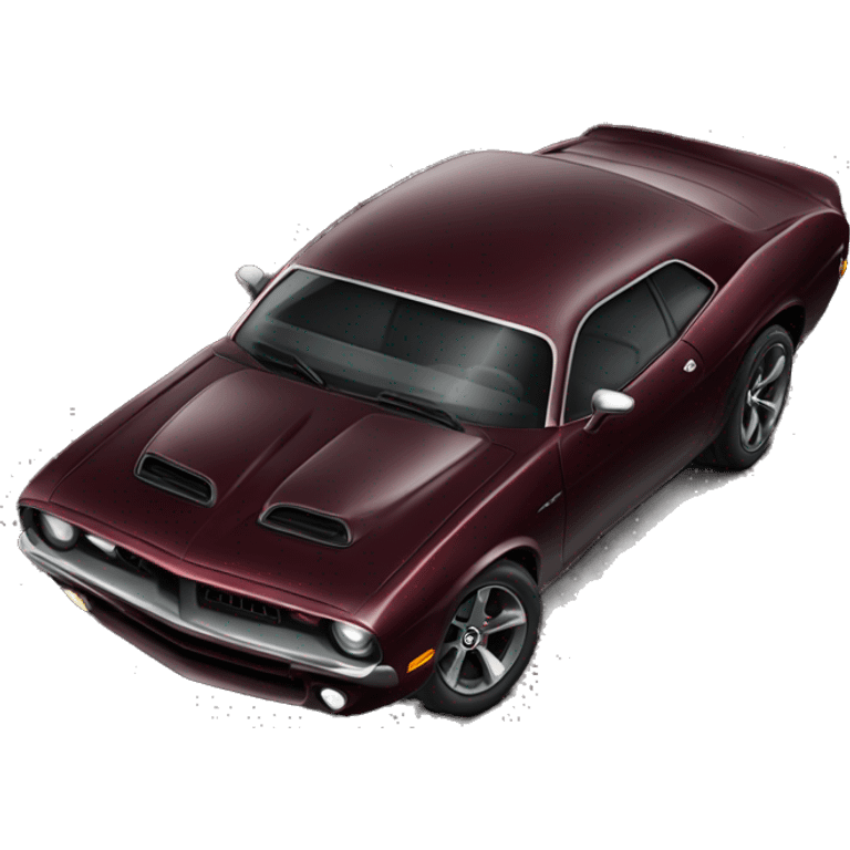 very dark blood red almost black hellcat car emoji