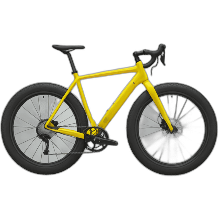 Gravel yellow bike emoji