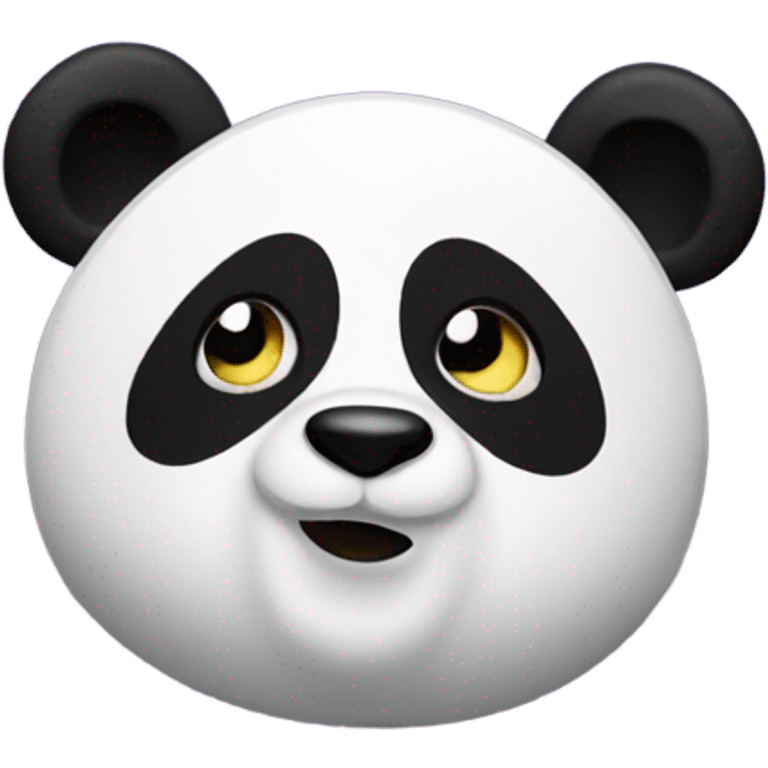 A panda at a music festival emoji