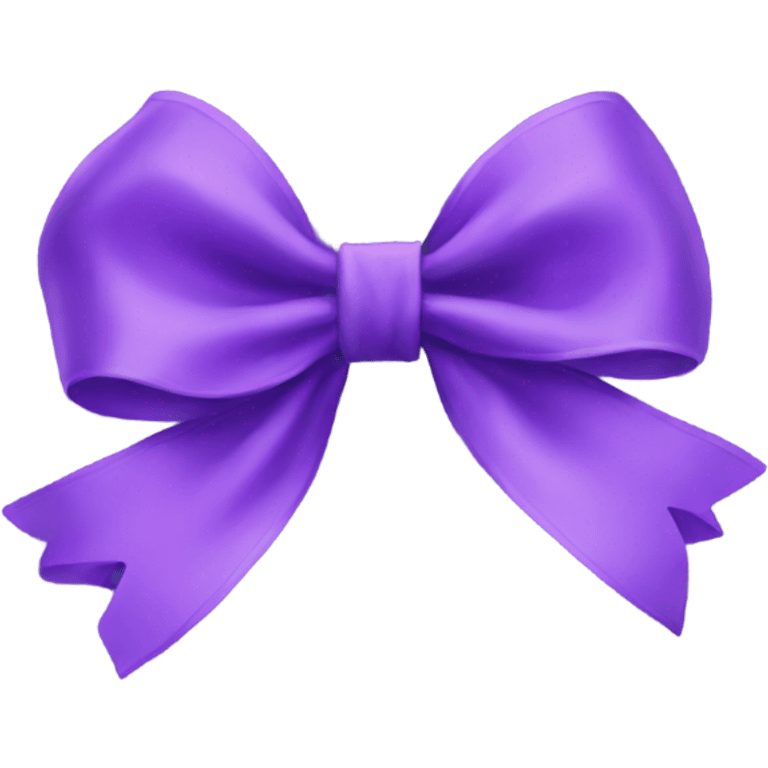 Purple bow emoji