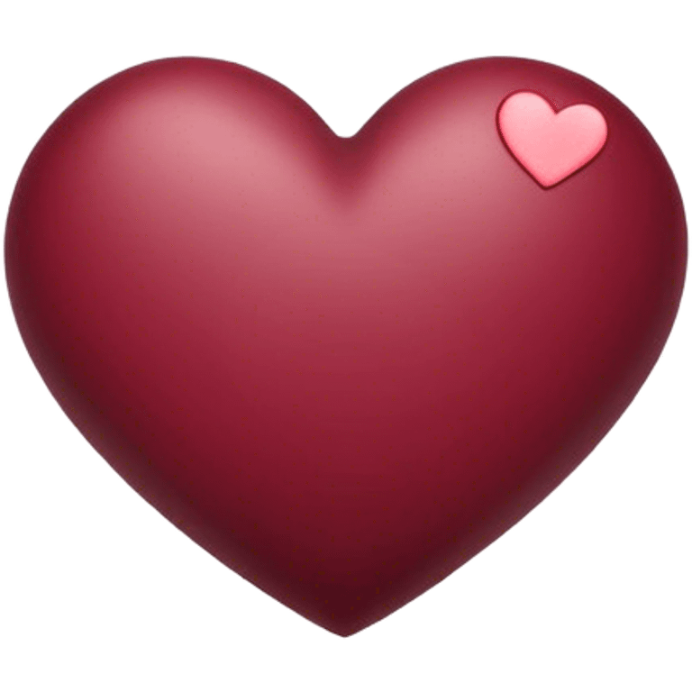 Burgundy heart  emoji