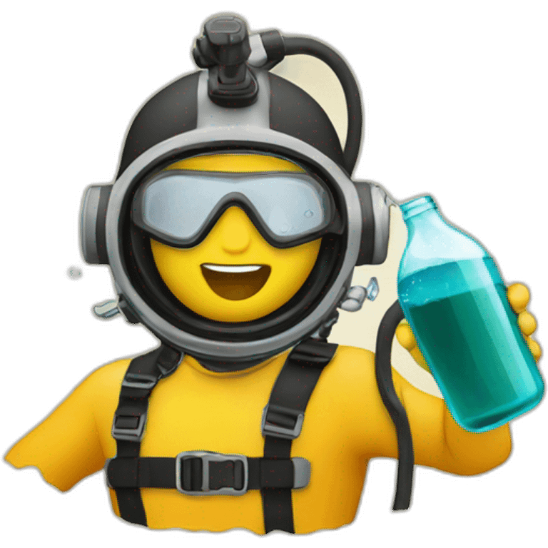 Diver drinkung a ver emoji