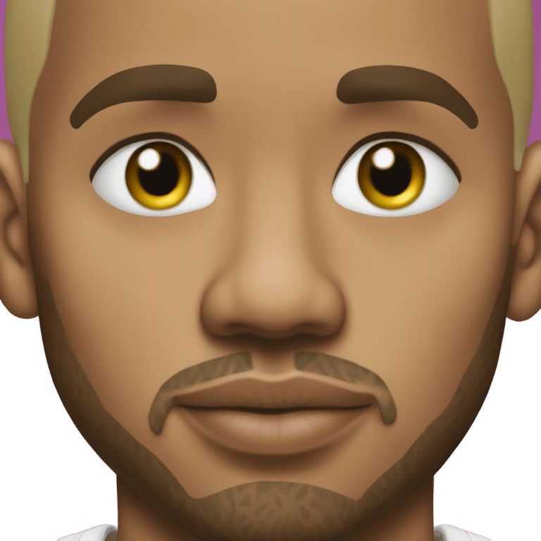 Hyper Realistic very handsome Chris Brown  emoji