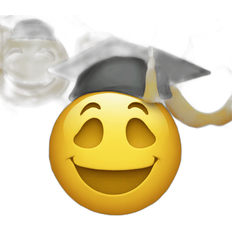 smiley with mortarboard emoji