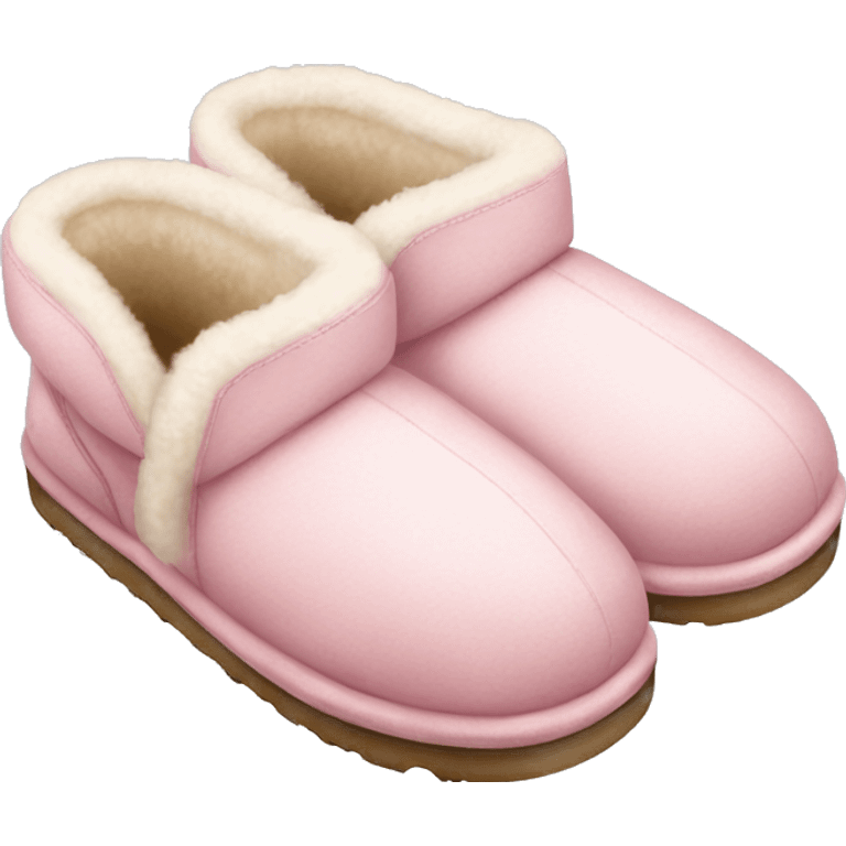 light pink uggs slippers emoji