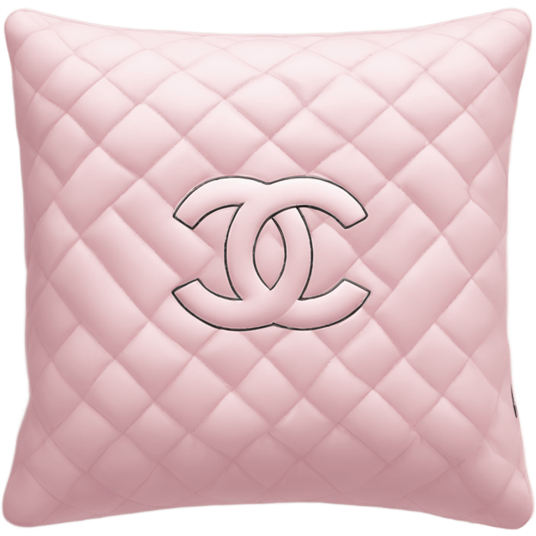 Chanel pillow light pink emoji