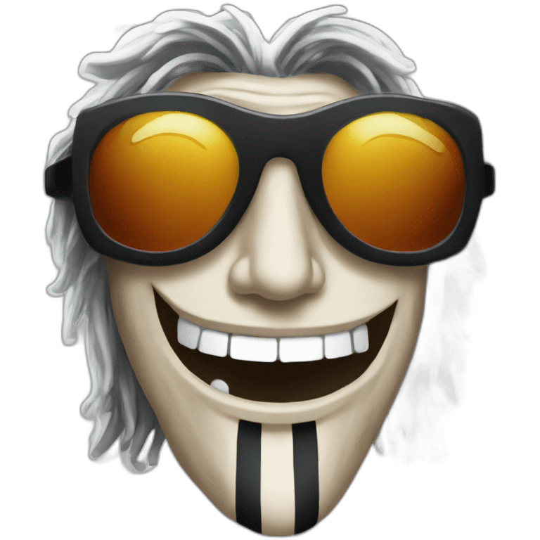 Beetle juice from Howard stern wearing sunglasses emoji