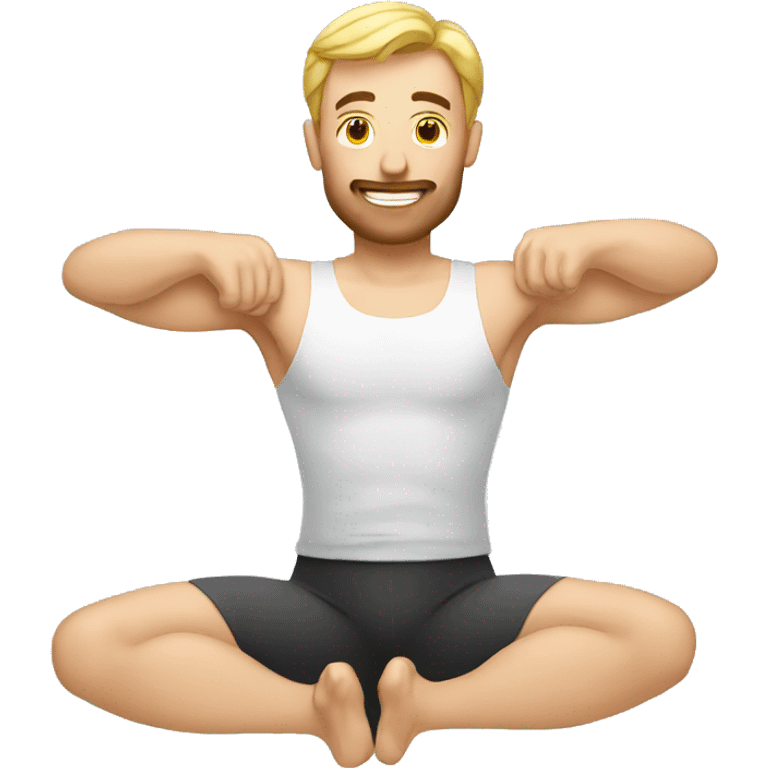 pilates man emoji