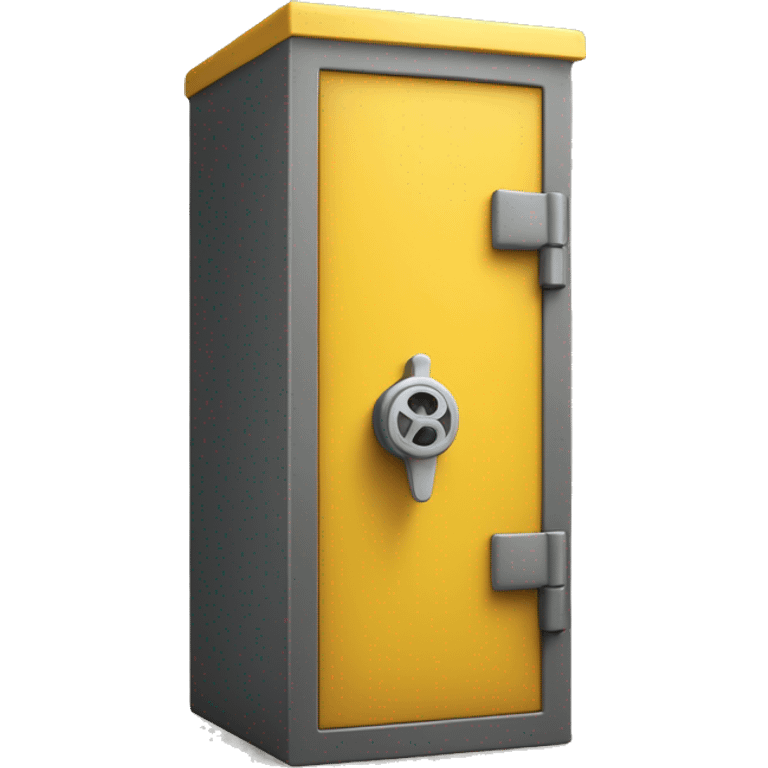 3d safe in oragn or yellow emoji