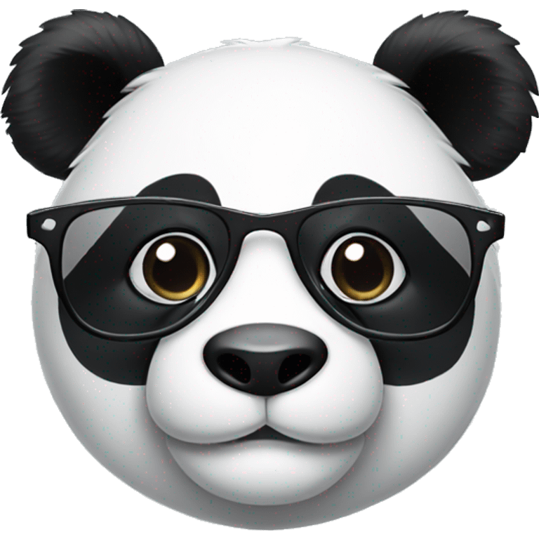 Panda with glasses  emoji