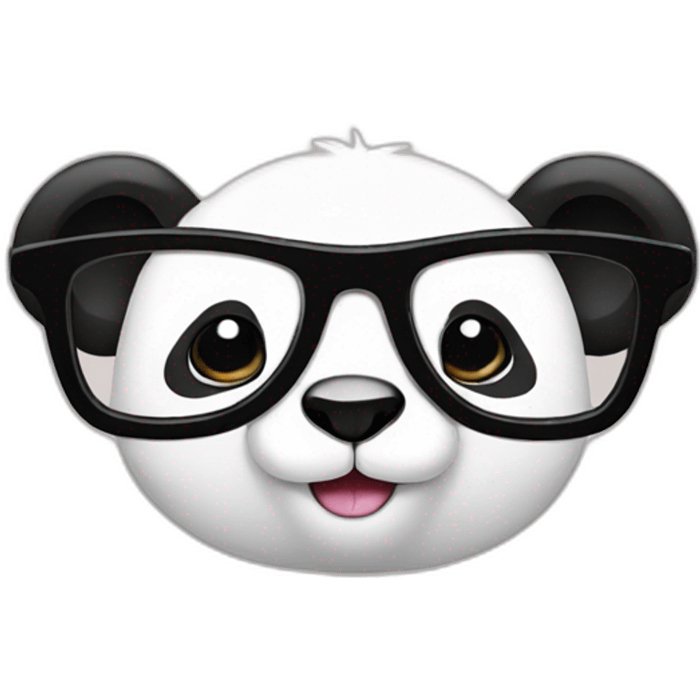 Panda with glasses emoji