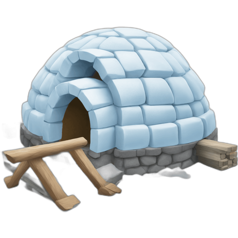 igloo under construction emoji