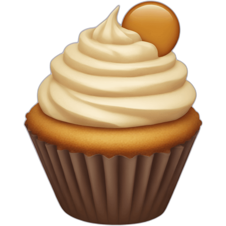 Cupcake salt caramel emoji