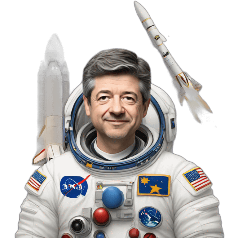 Mélenchon en astronaute emoji