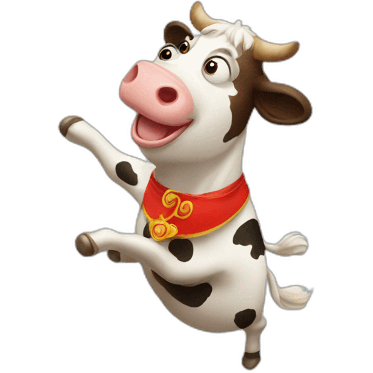 Russian Dancing cow emoji