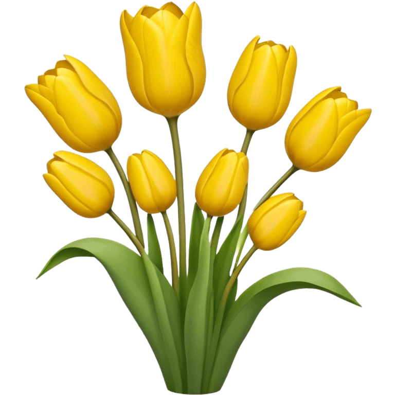 Yellow tulips emoji