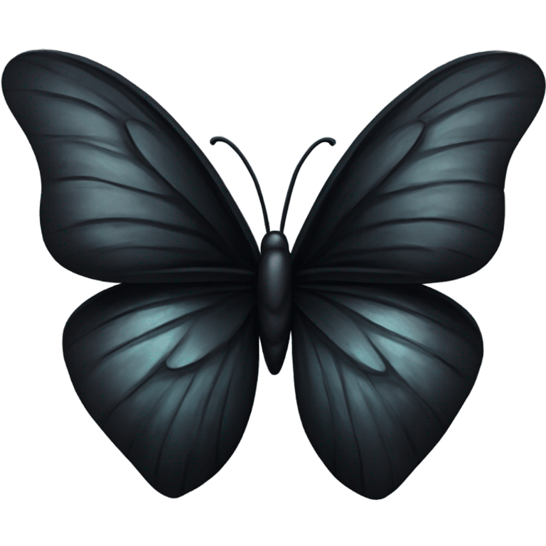 Black heart with butterfly  emoji