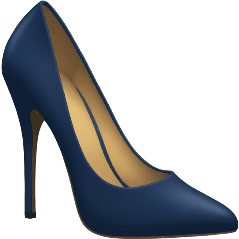 Navy blue high heals emoji