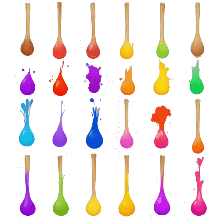 Holi colours emoji