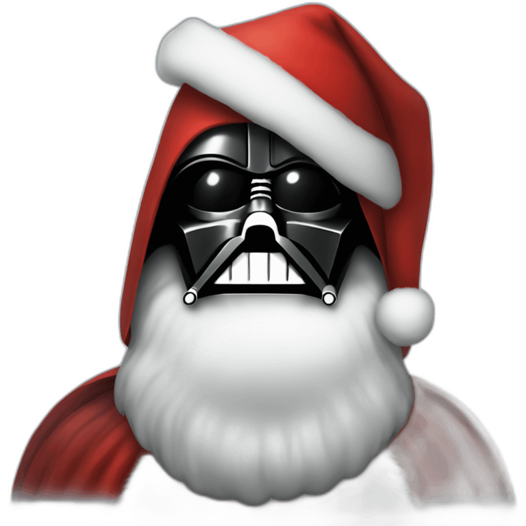 Darth Vader as Santa Claus emoji