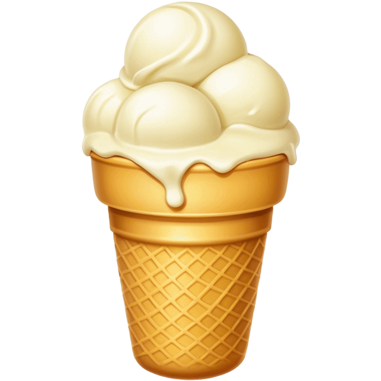 A ice cream emoji