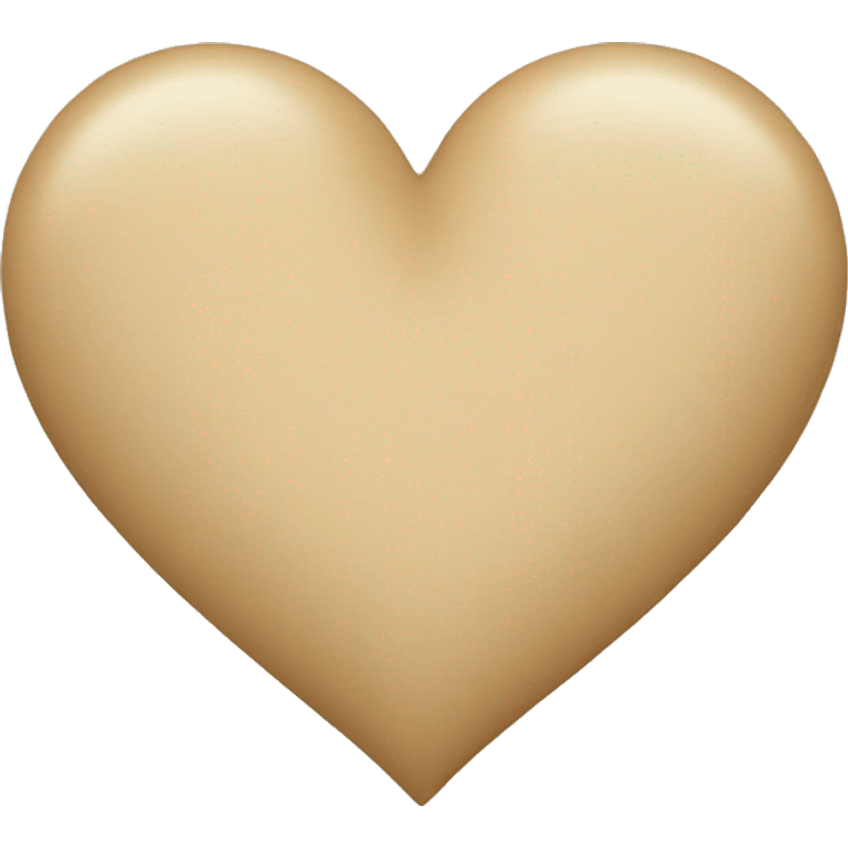 Beige heart  emoji