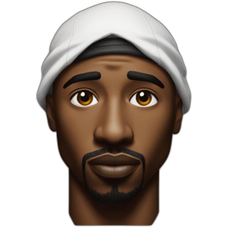 Hyper realistic tupac shakur emoji