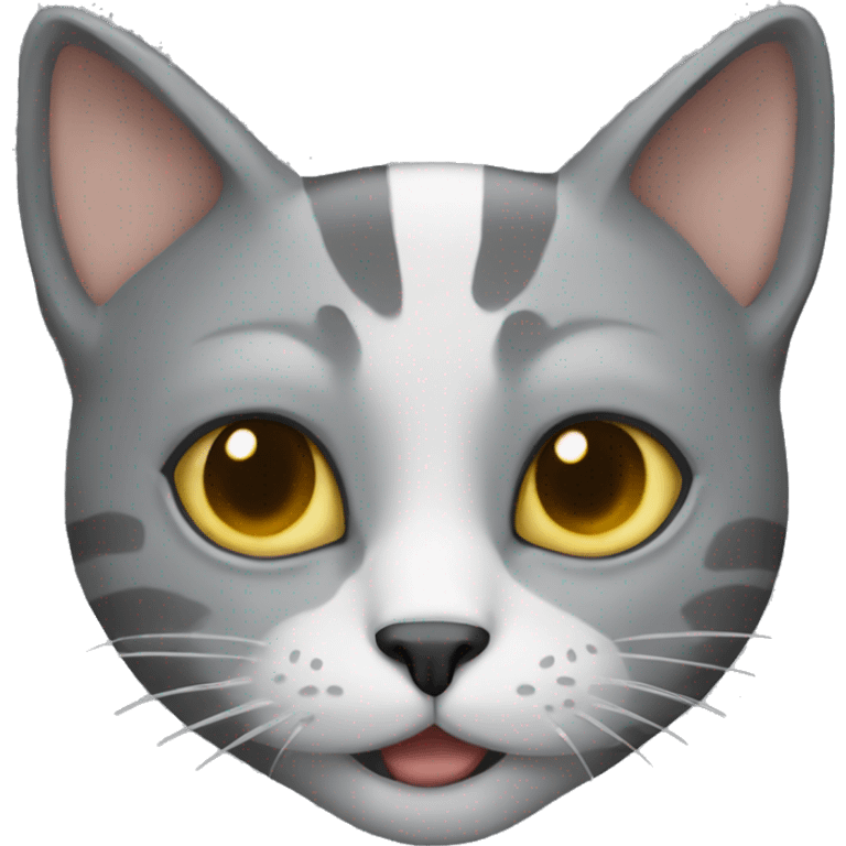 gatto grigio scuro  emoji