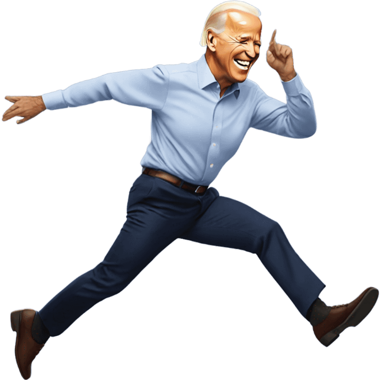 Joe Biden tripping emoji