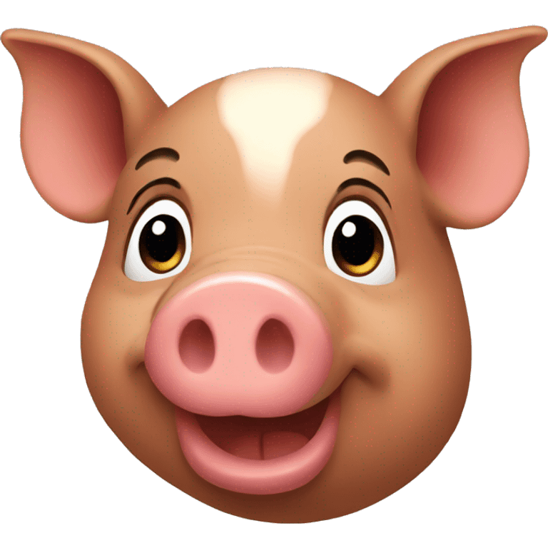 brown pig emoji