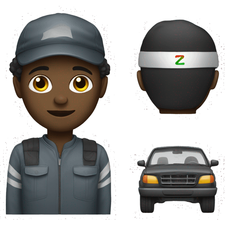 african car driver emoji