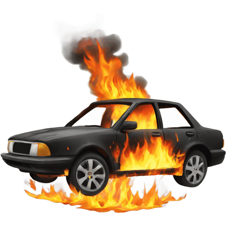 Car burned emoji