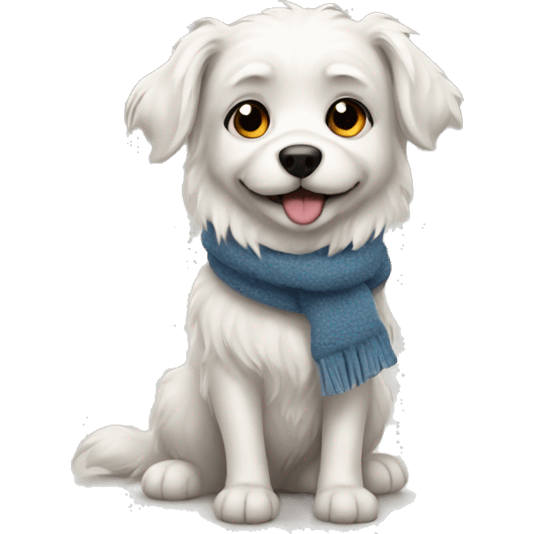 doggie in winter  emoji