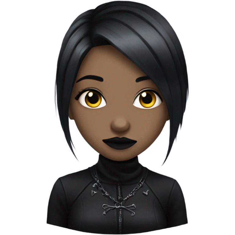 Goth girl emoji