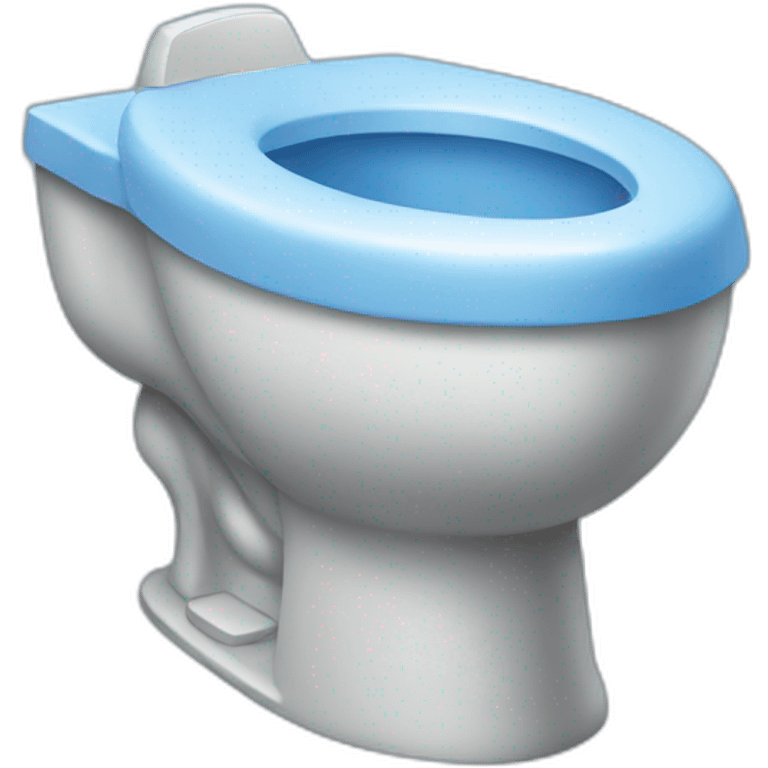 Blue potty emoji