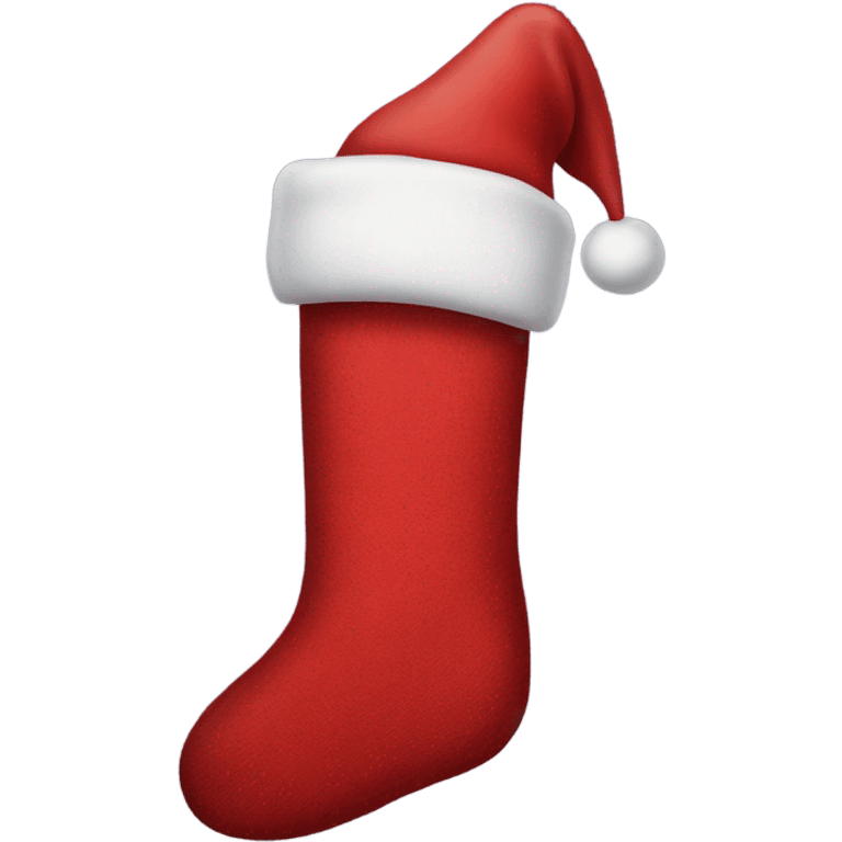 Santa sock emoji