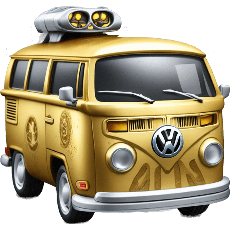 Hot wheels 1971 C-3po Volkswagen caravan with rear spoiler  emoji